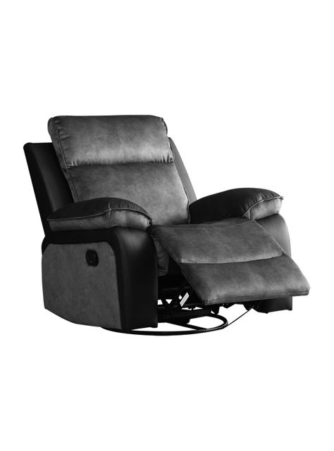 Bergere Brunei Negro, Mecedora y Giratorio -4