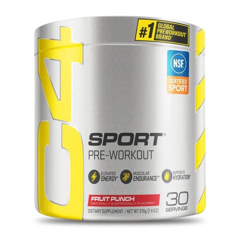 Pre Entreno C4 SPORT Sabor Fruit Punch 30 Servicios-0