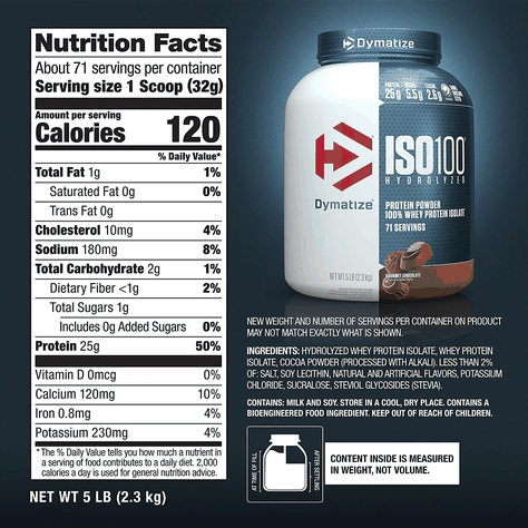 Iso 100 - 5lbs - Dymatize Nutrition - Chocolate Gourmet-2
