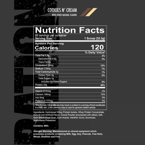 Proteina Ration - Redcon1 - 65 Servicios - Cookies And Cream-1