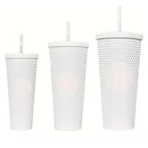 Pack De 3 Vasos Tumbler Tipo Starbucks Con Bombilla Y Tapa-0