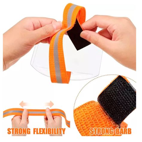 Brazalete Porta Tarjetas De Identificación Pvc Compatible-1