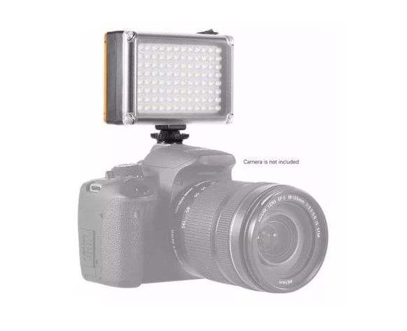 Foco De Cámara 96 Led Flash Batería Con 2 Filtros-1