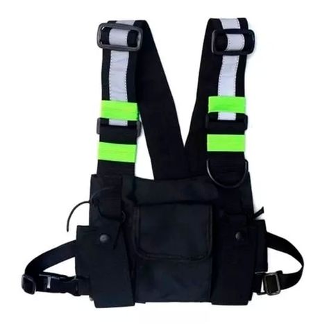 Bolsa Táctica De Pecho Chaleco Ajustable Funcional-0