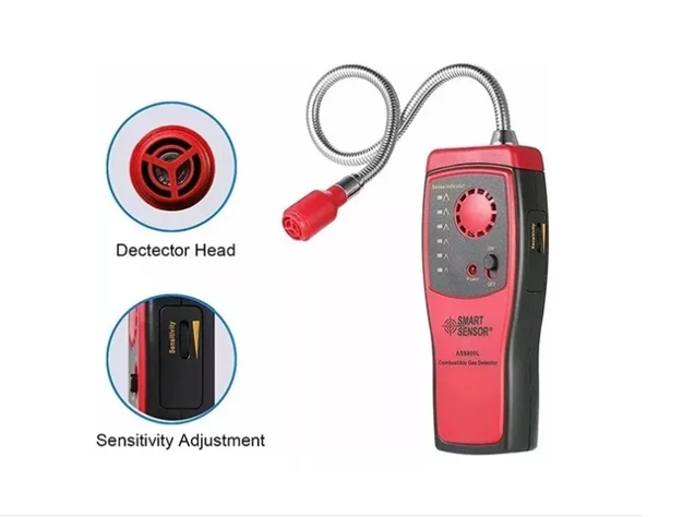 Detector De Fuga De Gas Smart Sensor As8800l-4