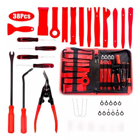 Kit De Herramientas Desmontaje Audio Tableros Auto 19 Piezas-0
