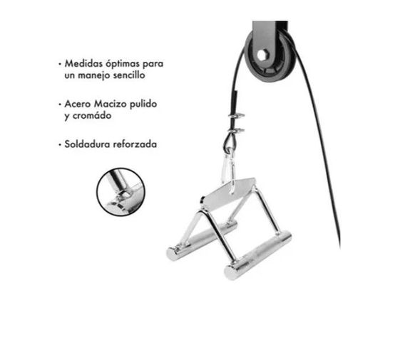 Agarre De Gym Polea Remo Triangulo Espalda Accesorio Polea Agregar a favoritos-3