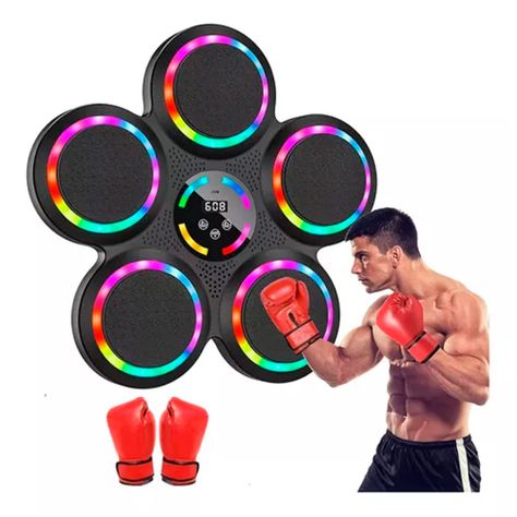 Máquina Boxeo Musical Entrenamiento Soporte Boxeo Bluetooth-0