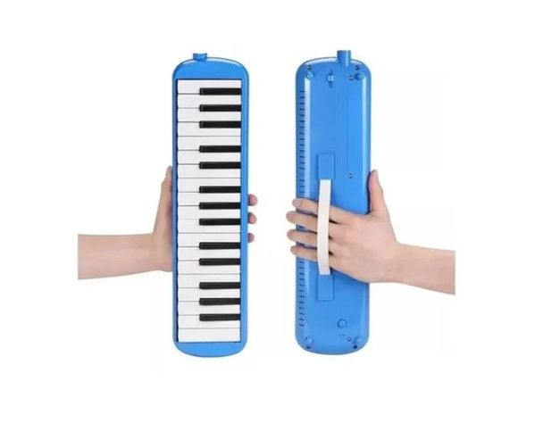 Melódica Teclado 32 Notas + Boquilla + Estuche Maletin /azul-5