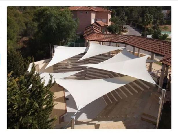 Toldo Vela De Tela Impermeable Triangular 3.6x3.6x3.6 Uv-3