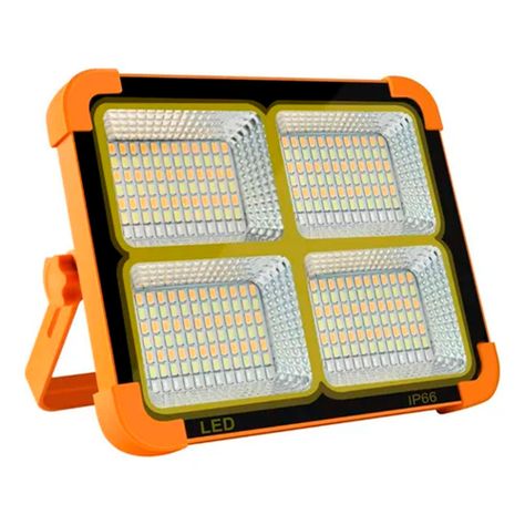 Luz Solar Portátil Led 100w 10000lm Ip66 -0