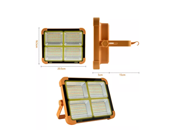Luz Solar Portátil Led 100w 10000lm Ip66 -1
