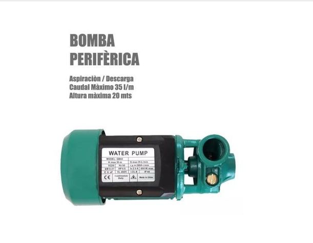 Bomba De Agua Periférica 0.5hp 35l/min Qb60 220v 50hz-1