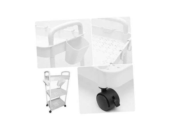 Carrito Organizador Con Ruedas Asas Multiuso 3 Niveles-5