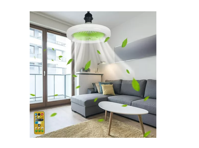 Foco Lampara Led Ventilador Multifunción De Techo 36wcontrol-1