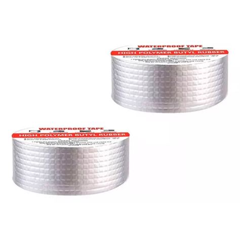 Pack 2 Sellador Butilo Techo Gotera Impermeable 5cmx10mtrs-0