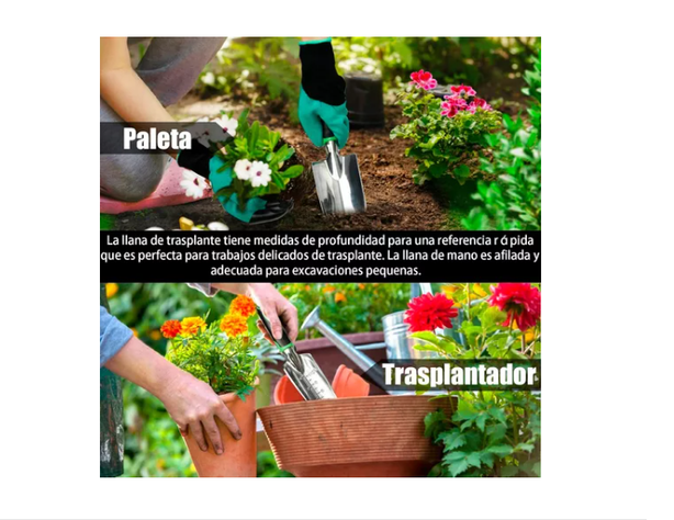 Set 11 Piezas Herramientas Jardinería Huerto Plantas Jardin-6
