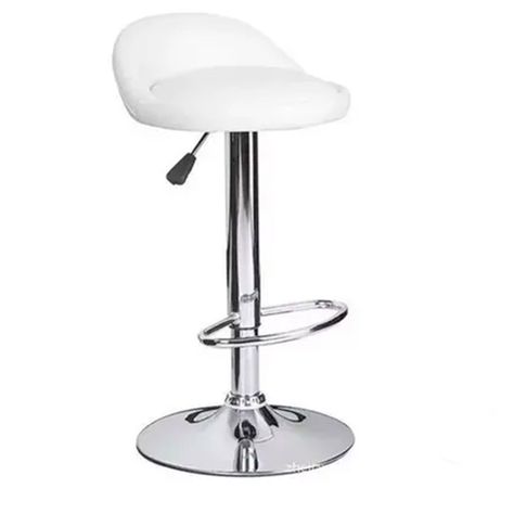 Taburete Silla Piso De Bar Color Blanco De 80cm-0