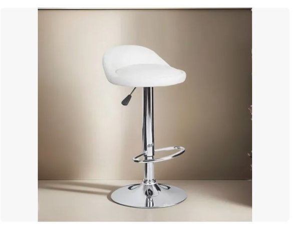 Taburete Silla Piso De Bar Color Blanco De 80cm-2