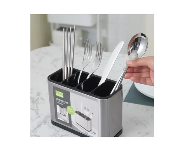Escurridor De Cubiertos Utensilios Cocina Acero Inoxidable-1