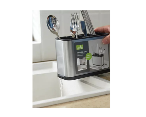 Escurridor De Cubiertos Utensilios Cocina Acero Inoxidable-2