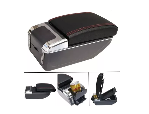 Apoya Brazos Auto Portavaso Universal Base Extensible 7 Usb-3