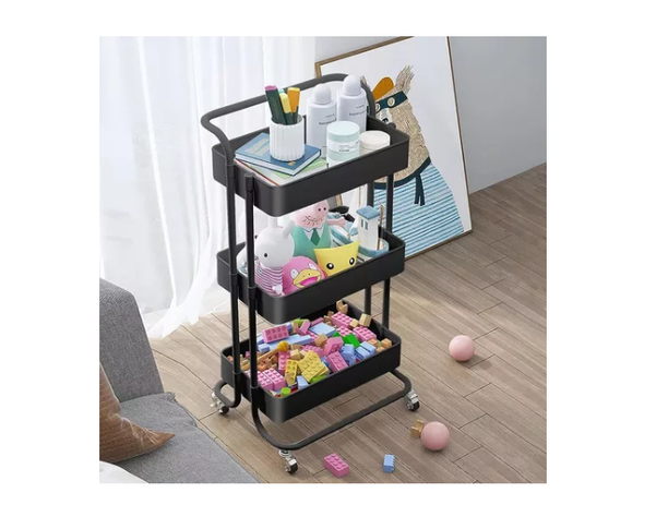 Carrito Organizador Almacenamiento 3 Niveles Con Ruedas-5