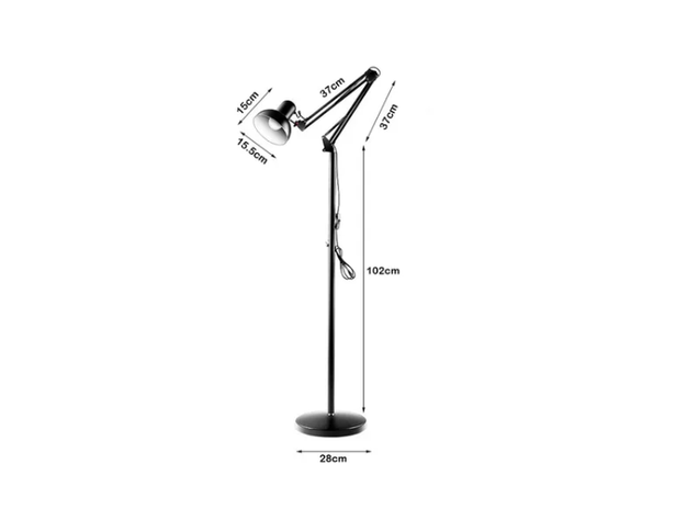Lámpara De Pie Plegable Flexible Escritorio-1