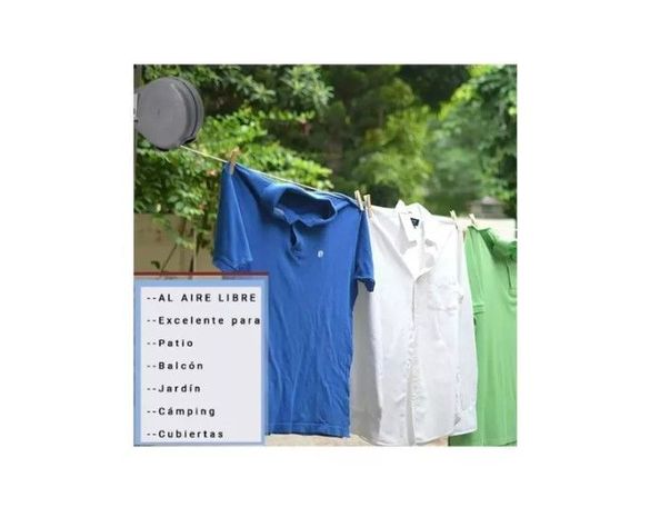 Tendedero Retractil Colgador Acero Inoxidable Ropa-4