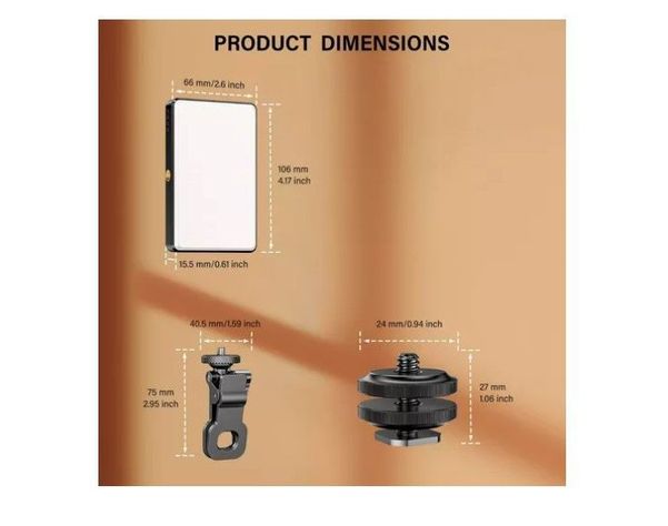 Lampara Fotografica Con Clip Para Telefono/camara/portatil-1