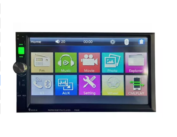 Radio Auto 2 Din Mirror Link Touch + Comando Volante-7