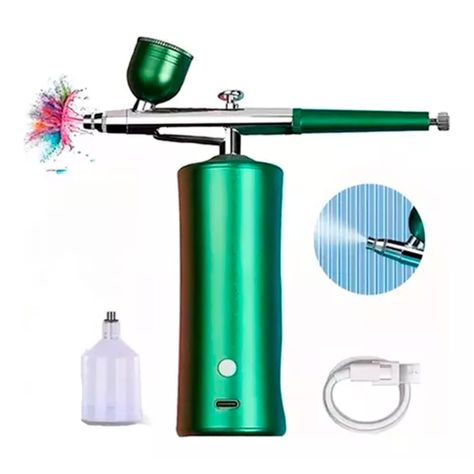 Kit De Aerógrafo Profesional Recargable Inalámbrico Portátil-0