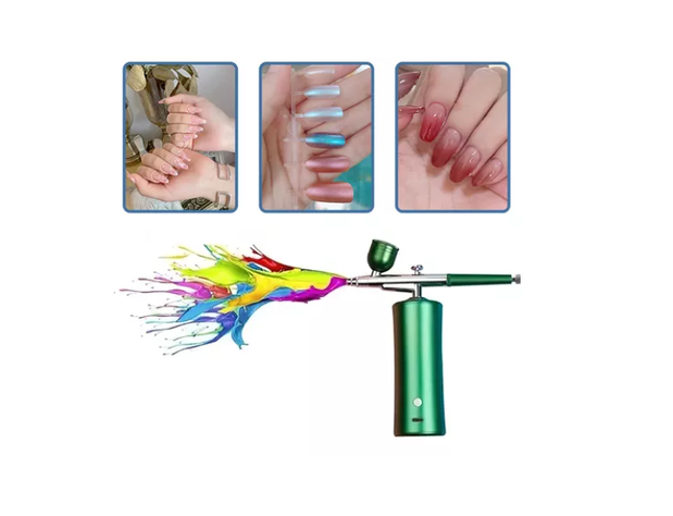 Kit De Aerógrafo Profesional Recargable Inalámbrico Portátil-1