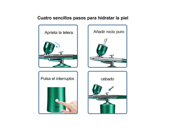 Kit De Aerógrafo Profesional Recargable Inalámbrico Portátil-5
