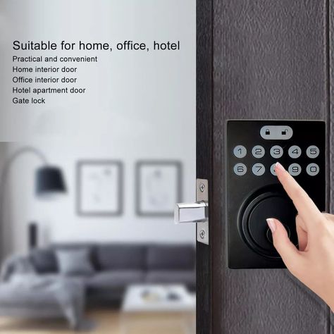 Cerradura Inteligente Para Puerta De Entrada Con Teclado-2