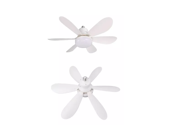Foco Lampara Led Ventilador Flor De Techo 40w Con Control-1
