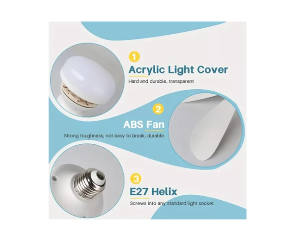 Foco Lampara Led Ventilador Flor De Techo 40w Con Control-4