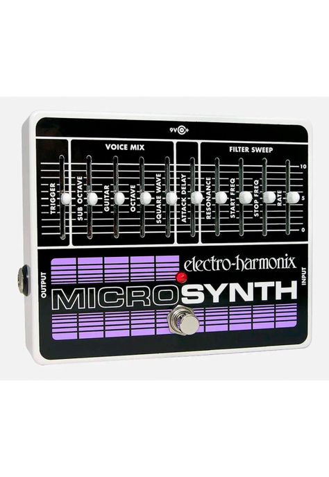 Pedal Efecto Guitarra ElectroHarmonix Micro Sintetizador +Adaptador Corriente MICRO SYNTH-1