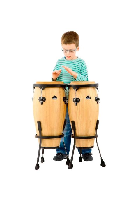 Congas Meinl Nino Percussion 8'+9 para Niño Con Atril Individual de Canasto NINO89NT-1