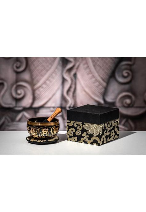 Cuenco Ornamental Meinl Sonic Energy 9,5Cms300G + Maceta Y Cajita De Regalo SB-OR-300-BK-5