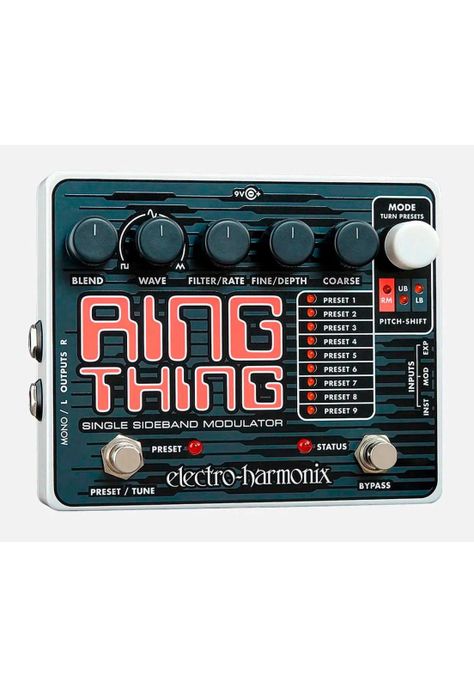 Pedal Efecto Guitarra ElectroHarmonix Ring Modulator +Adaptador Corriente RING THING-0