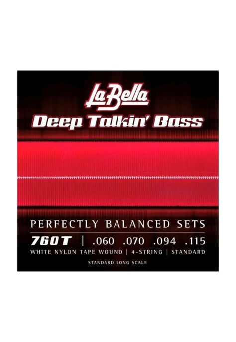 Cuerdas Bajo Eléctrico La Bella deep Takin' Bass ,060,115 Blancas 760T-0