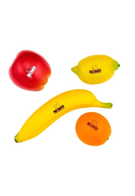 Shakers Frutas Y Vegetales Meinl Nino Percussion Set 4U Manzana, Limon, Naranja, Banana NINOSET100-0