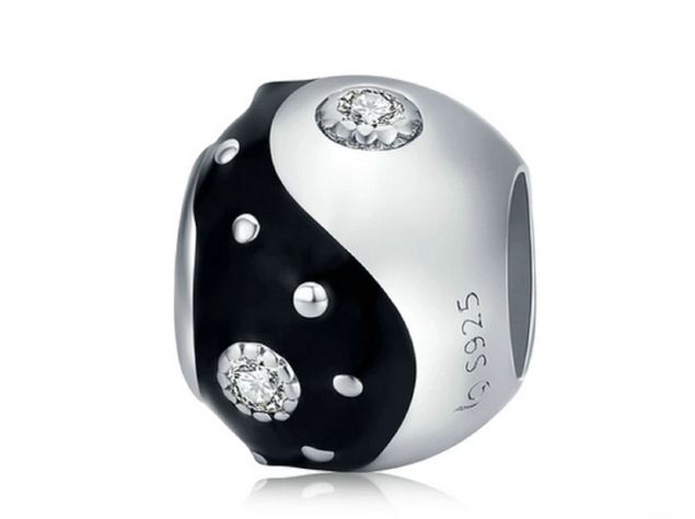 Charm dije abalorio Ying Yang plata 925 -0