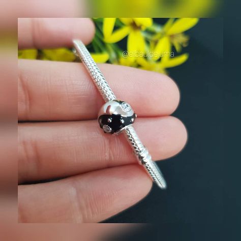 Charm dije abalorio Ying Yang plata 925 -1