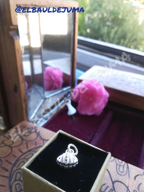 Charm dije abalorio ostra almeja plata 925 -4