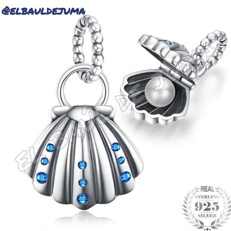 Charm dije abalorio ostra almeja plata 925 -5