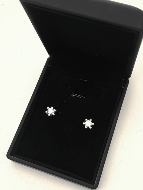 Aros Punto De Luz 5mm 0.5ct Plata 925 Moissanita Certificada-1