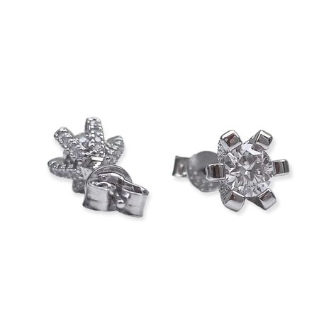 Aros Punto De Luz 5mm 0.5ct Plata 925 Moissanita Certificada-5