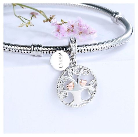 Charm dije abalorio plata 925 Árbol de la vida-1